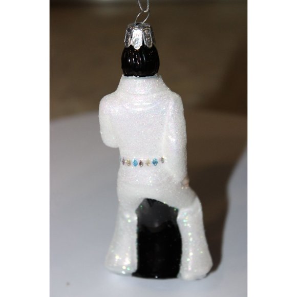 Kurt S Adler Ornament - Elvis Presley Singing in White Jumpsuit - Picture 4 of 4